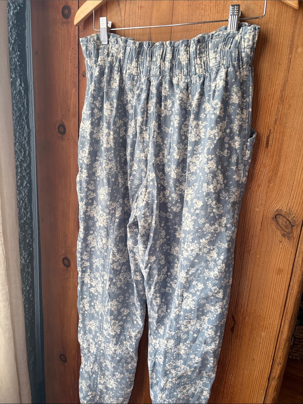 Sonoma linen blend Light Blue Floral Straight-Leg Pants - Picture 6 of 6